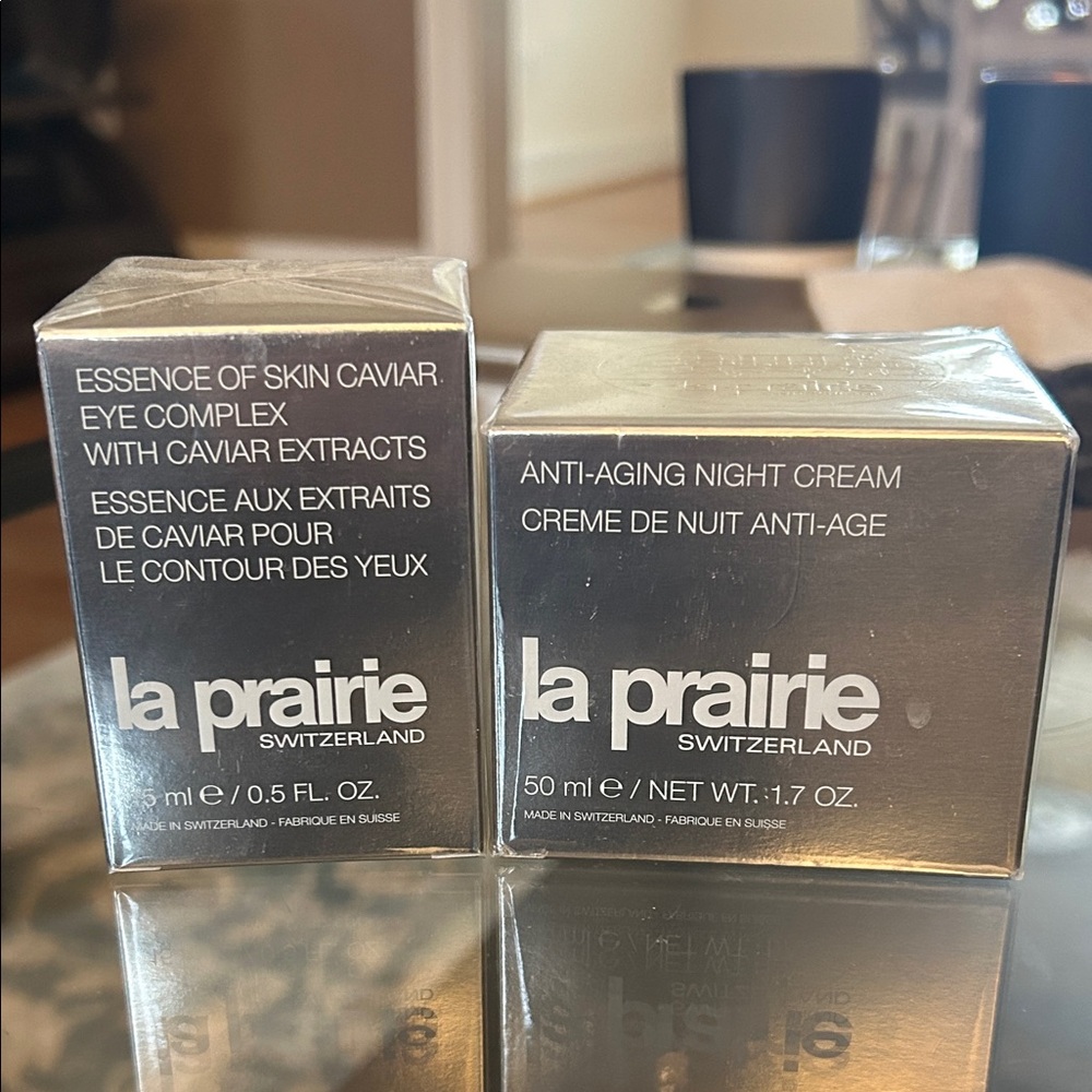 La Prairie Silver Eye Complex and Night Cream Set